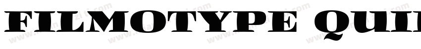 Filmotype Quiet字体转换